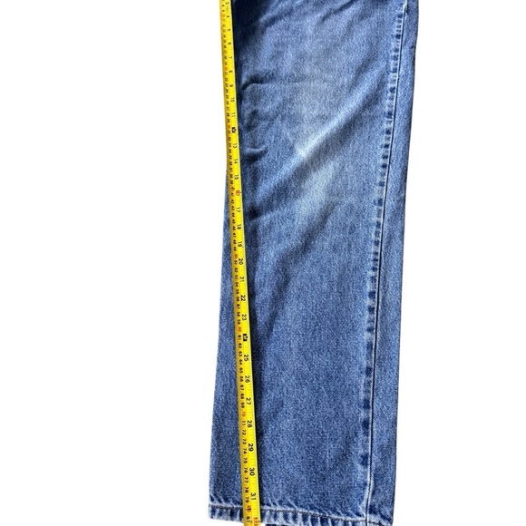 VTG 90s Tommy Hilfiger Tapered Leg Denim Freedom Jeans Men's Size 36X32 EUC - Picture 3 of 9